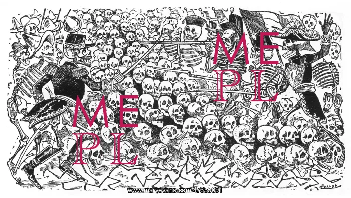 : Posada, Calavera of the War of the Intervention, Mexico : Posada, Calavera of the War of the Intervention, Mexico