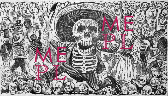 : Posada, Detail Calaveras del monton : Posada, Detail Calaveras del monton