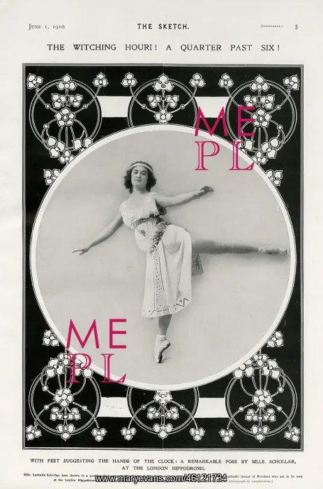  : Pose by Russian Dancer Mlle. Ludmila Schollar