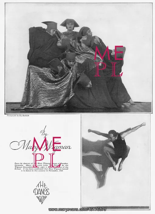: Poses by the dancers of the Mary Wigman group : Poses by the dancers of the Mary Wigman group