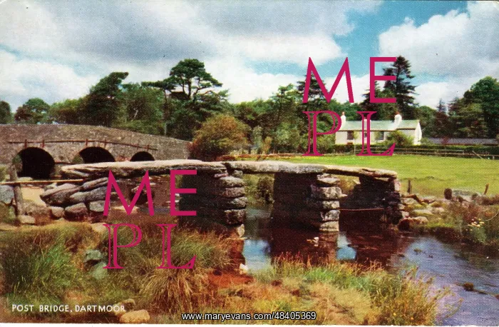 : Post Bridge, Postbridge Village, Devon : Post Bridge, Postbridge Village, Devon