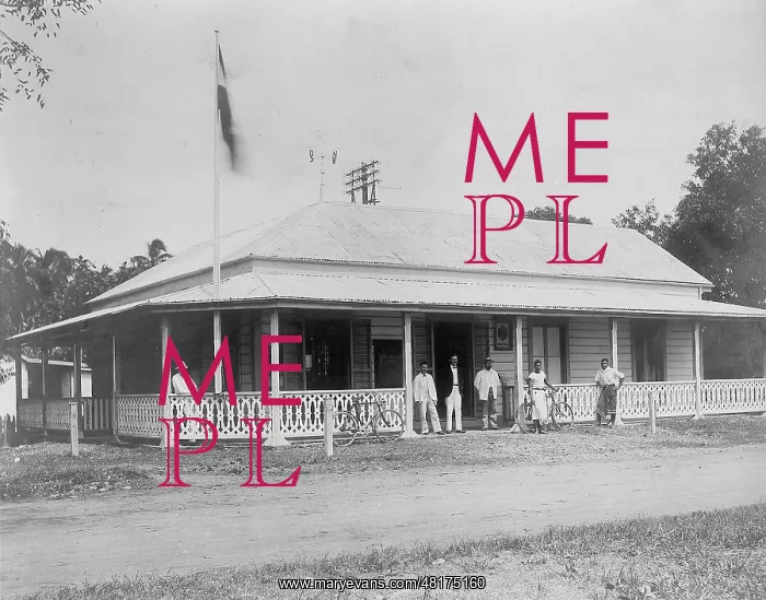 : Post office in Apia in Samoa, 1910 : Post office in Apia in Samoa, 1910