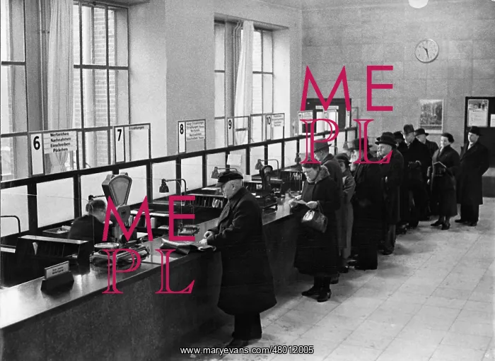 : Post office in Berlin, 1936 : Post office in Berlin, 1936