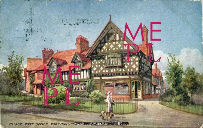 : Post Office, Port Sunlight, Birkenhead, England : Post Office, Port Sunlight, Birkenhead, England