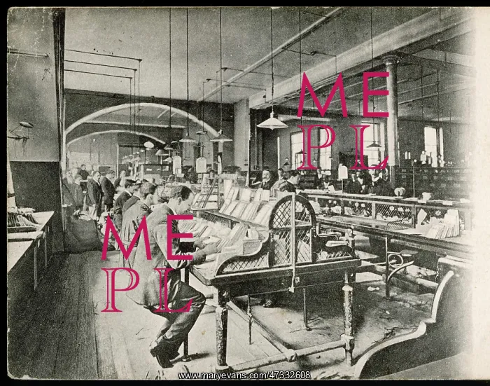 : POST OFFICE SORTING 1904 : POST OFFICE SORTING 1904