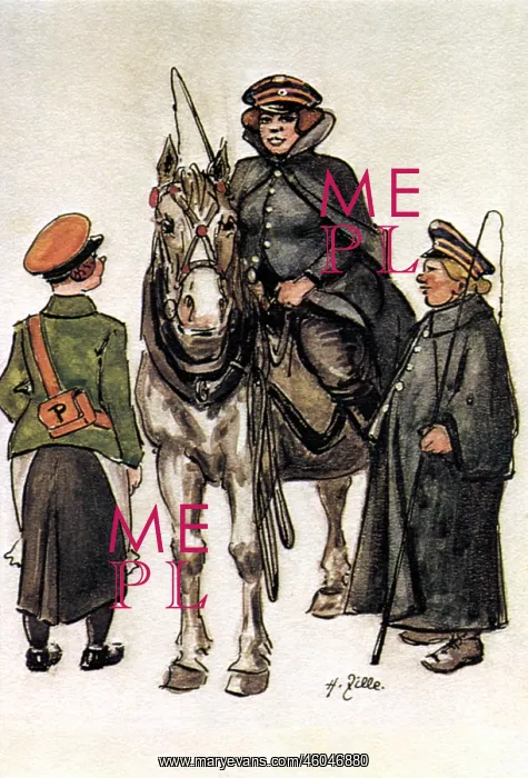 : post, postillion, female postillion, caricature : post, postillion, female postillion, caricature