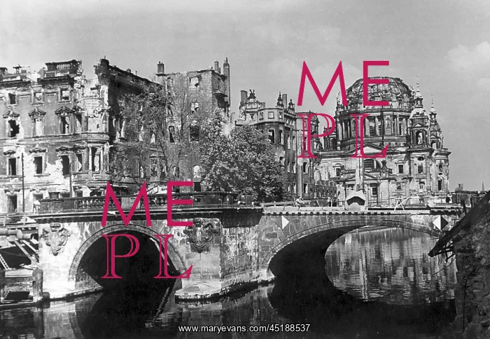 : Post-war era - destroyed Berlin City Palace : Post-war era - destroyed Berlin City Palace