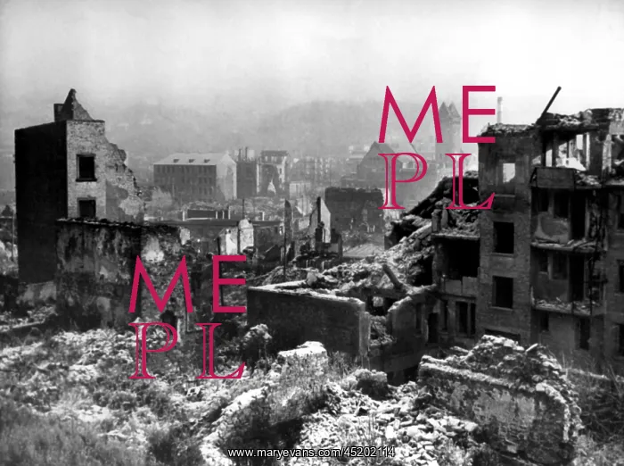 : Post-war era: destroyed Pforzheim : Post-war era: destroyed Pforzheim