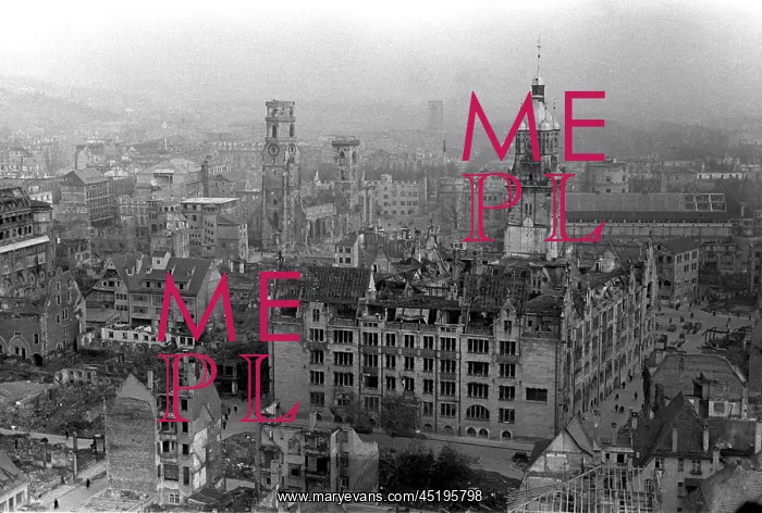 : Post-war era - destroyed Stuttgart : Post-war era - destroyed Stuttgart