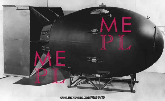 : A post-war model of Fat Boy, the atomic bomb : A post-war model of Fat Boy, the atomic bomb