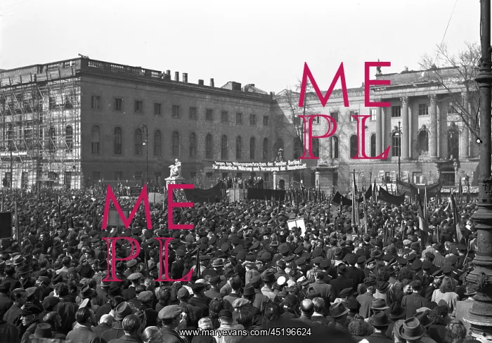: Post-war period - Protest against currency reform in 1949 : Post-war period - Protest against currency reform in 1949