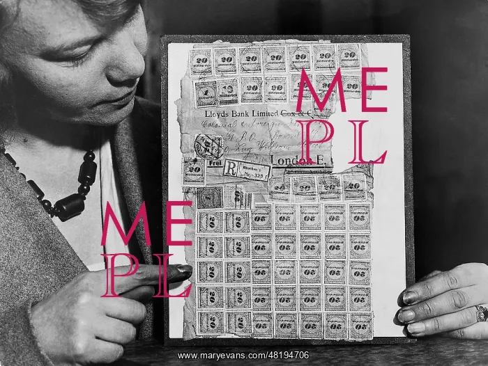 : Postage on a letter from Germany during the inflation, 1921 : Postage on a letter from Germany during the inflation, 1921