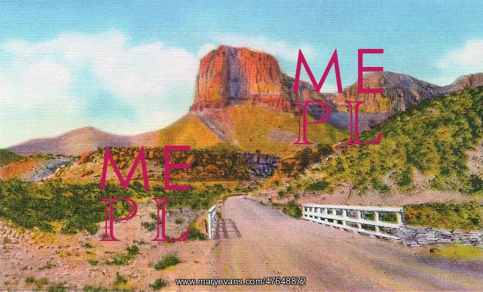 : Postcard booklet, highest point in Texas, USA : Postcard booklet, highest point in Texas, USA