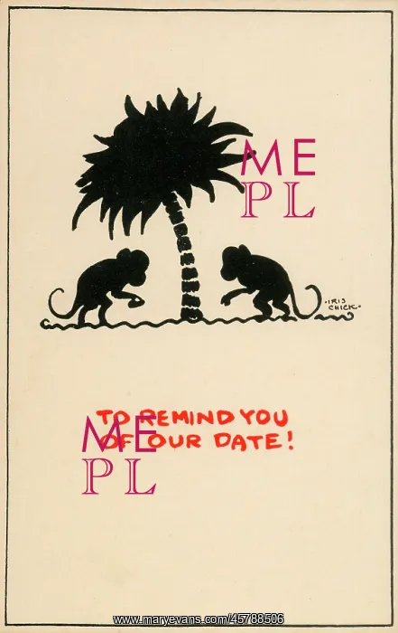 : Postcard design - To remind you of our date! : Postcard design - To remind you of our date!