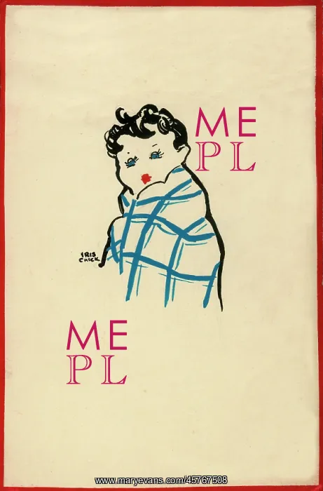 : Postcard design - Sick child wrapped in blanket : Postcard design - Sick child wrapped in blanket