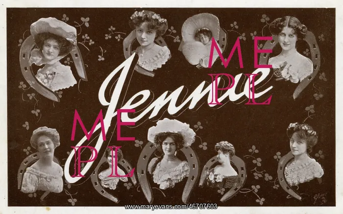 : Name Postcard - Jennie : Name Postcard - Jennie