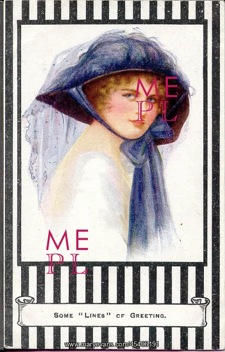 : Postcard, Some Lines of Greeting : Postcard, Some Lines of Greeting