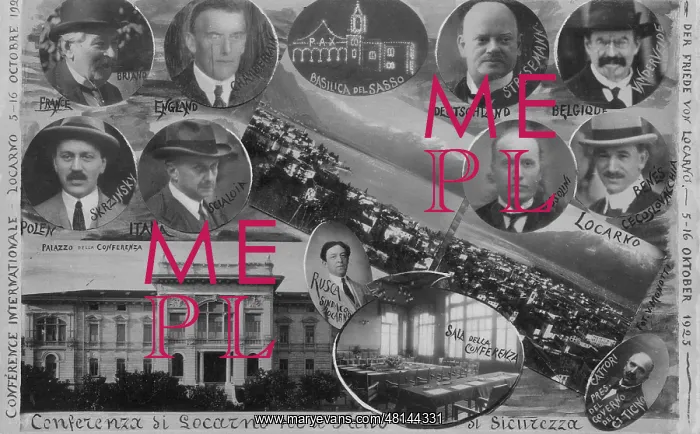 : Postcard from the Locarno Conference, 1925 : Postcard from the Locarno Conference, 1925