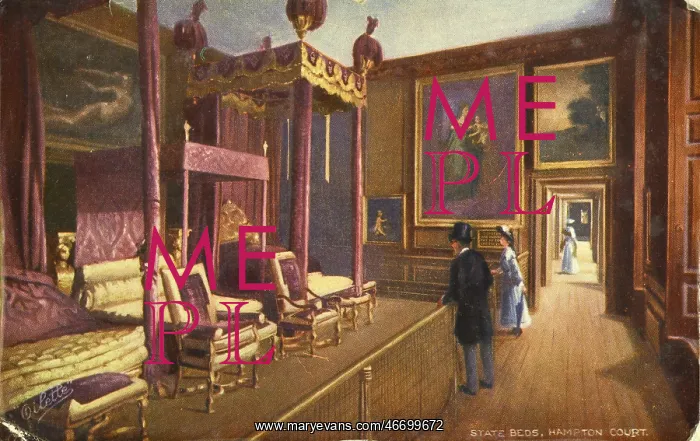 : Postcard of the Queen's Private Dining Room, Hampton Court P : Postcard of the Queen's Private Dining Room, Hampton Court P