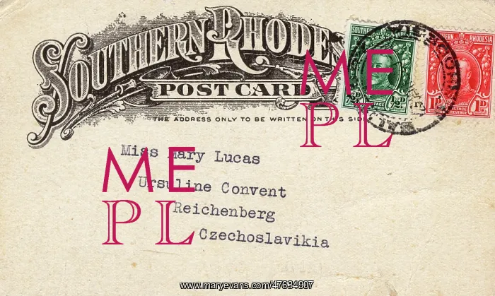 : Postcard to Reichenberg, Czechoslovakia : Postcard to Reichenberg, Czechoslovakia