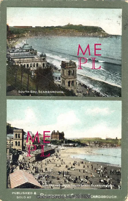 : Postcard from Scarborough, North Yorkshire : Postcard from Scarborough, North Yorkshire