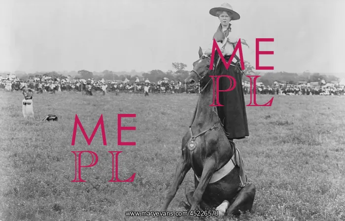 : Postcard showing bareback rider and acrobat, ? : Postcard showing bareback rider and acrobat, ?
