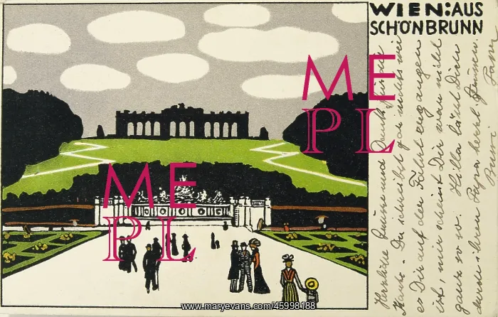 : Postcard by the Viennese Werkstaette : Postcard by the Viennese Werkstaette