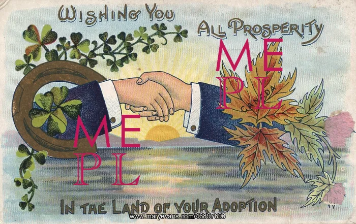 : Postcards - Edwardian, greeting, postcard, emigration : Postcards - Edwardian, greeting, postcard, emigration