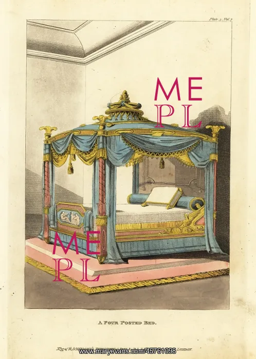 : A Four Posted Bed, 1812 : A Four Posted Bed, 1812