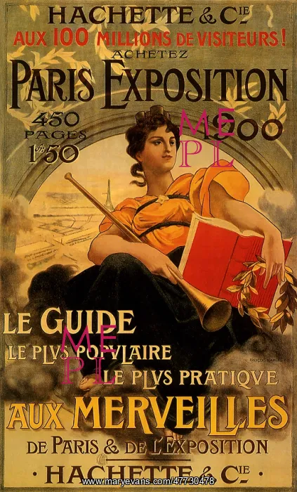 : Poster for the 1900 Paris Exposition : Poster for the 1900 Paris Exposition