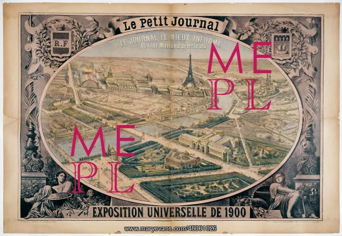 : Poster for the 1900 World Fair in Paris : Poster for the 1900 World Fair in Paris