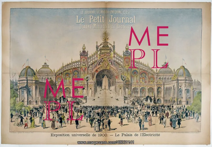 : Poster for the 1900 World Fair in Paris : Poster for the 1900 World Fair in Paris
