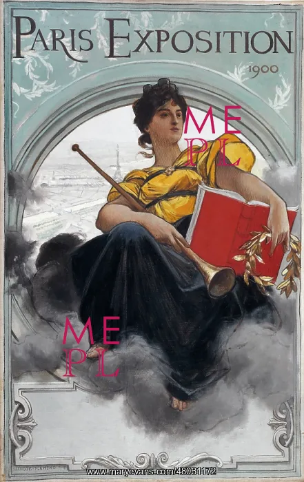 : Poster for the 1900 World Fair in Paris : Poster for the 1900 World Fair in Paris