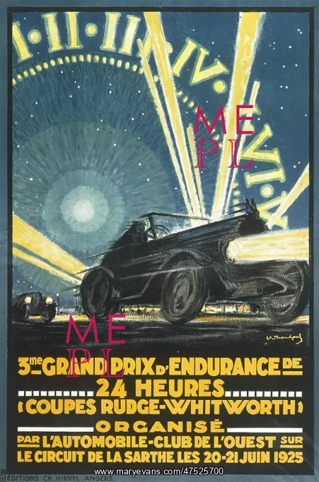 : Poster for 1925 Grand Prix : Poster for 1925 Grand Prix