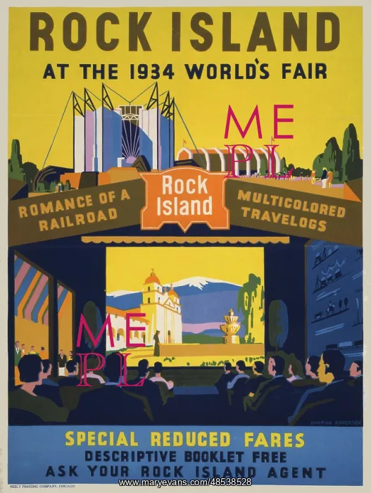  : Poster for the 1933-34 Chicago World's Fair, -