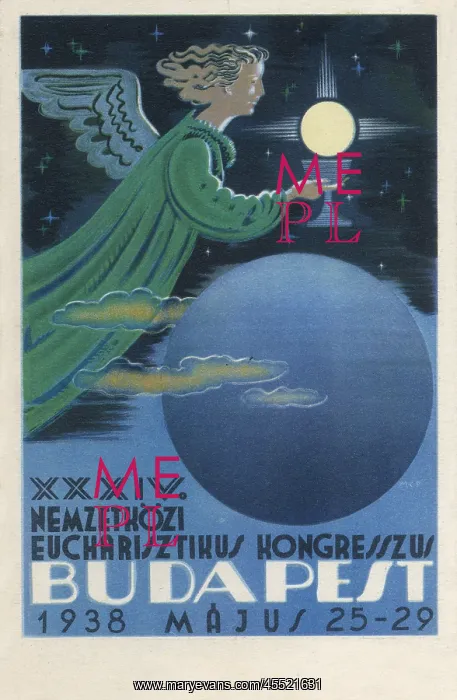 : Poster for 1938 Eucharistic Congress, Budapest : Poster for 1938 Eucharistic Congress, Budapest