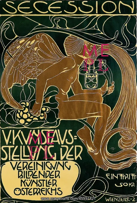 : Poster for the 5th art exhibiton of the Secession : Poster for the 5th art exhibiton of the Secession