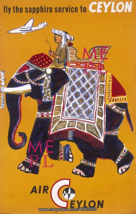 : Poster advertising Air Ceylon : Poster advertising Air Ceylon