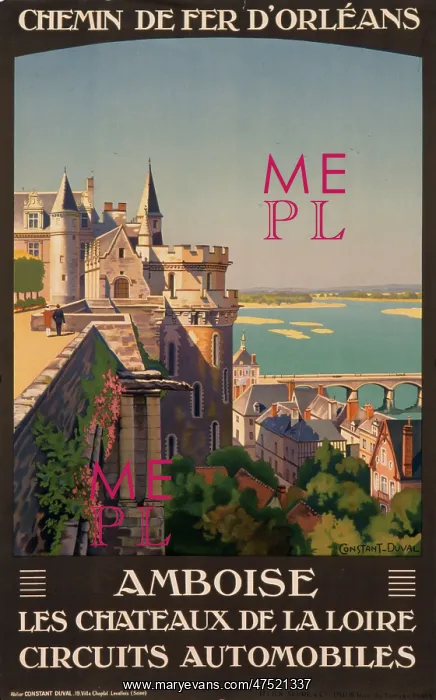 : Poster advertising Amboise : Poster advertising Amboise