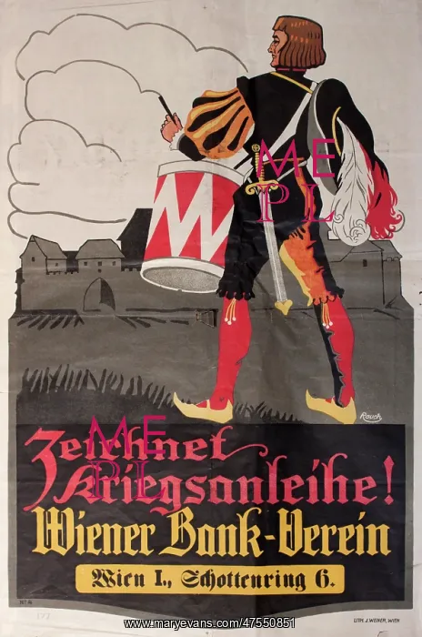 : Poster advertising Austrian War Bonds : Poster advertising Austrian War Bonds