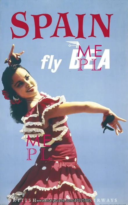 : Poster advertising BEA to Spain : Poster advertising BEA to Spain