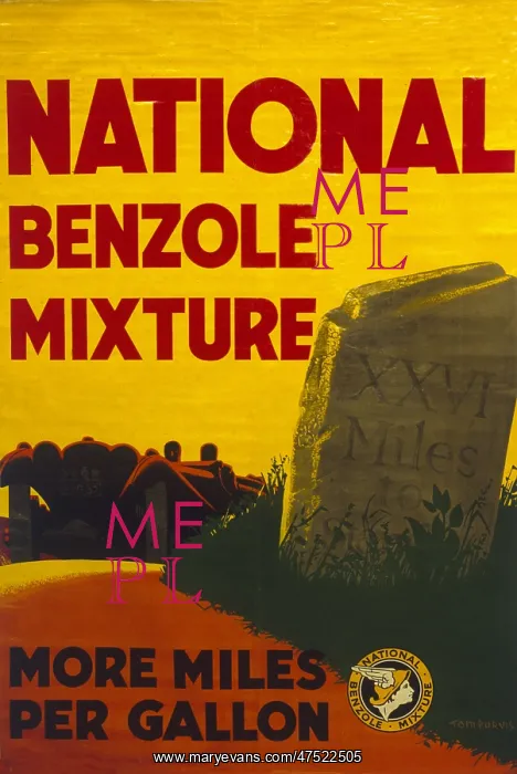 : Poster advertising Benzole : Poster advertising Benzole