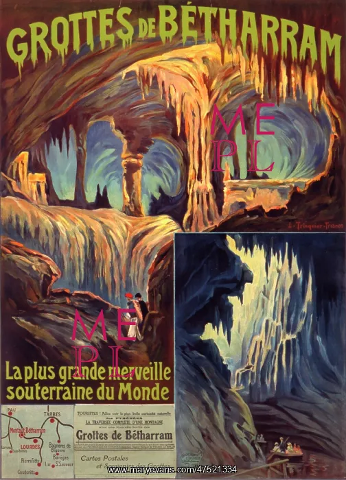 : Poster advertising the Betharram Grottos : Poster advertising the Betharram Grottos