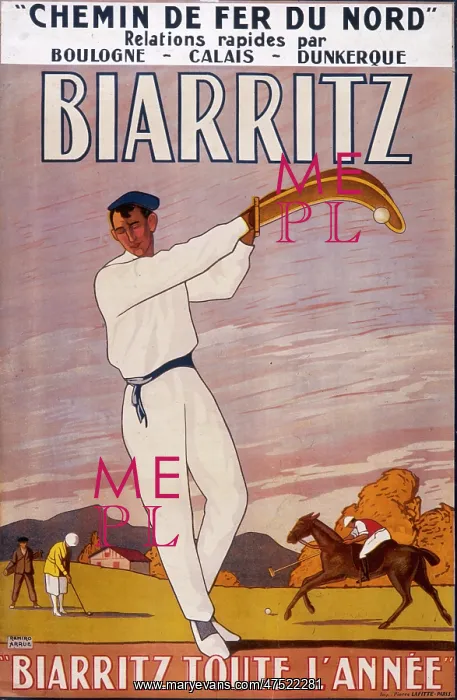 : Poster advertising Biarritz : Poster advertising Biarritz