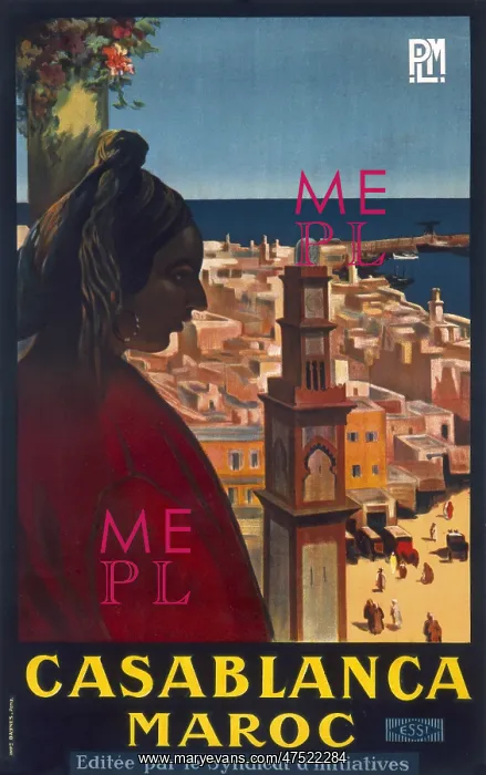  : Poster advertising Casablanca