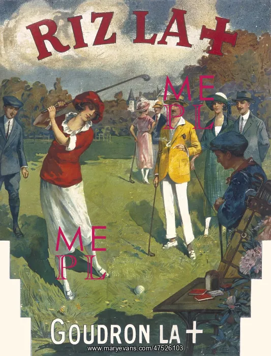 : Poster advertising cigarette papers : Poster advertising cigarette papers