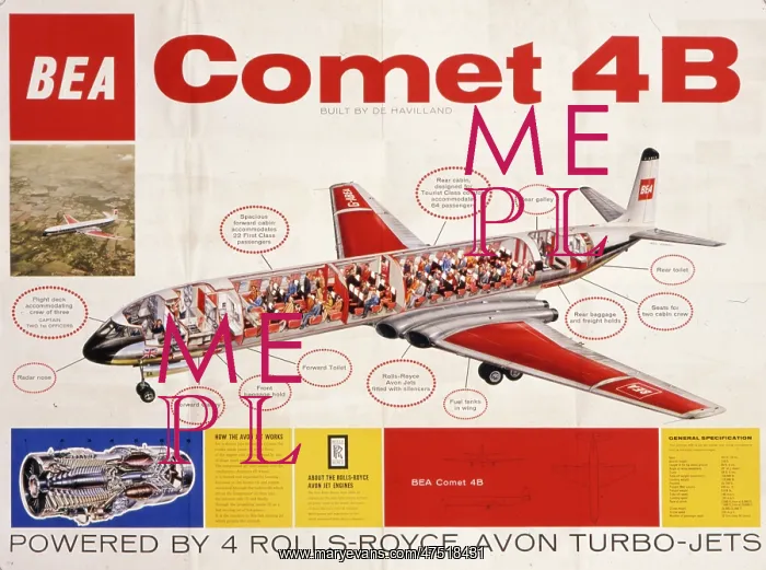 : Poster advertising the Comet 4B aeroplane : Poster advertising the Comet 4B aeroplane