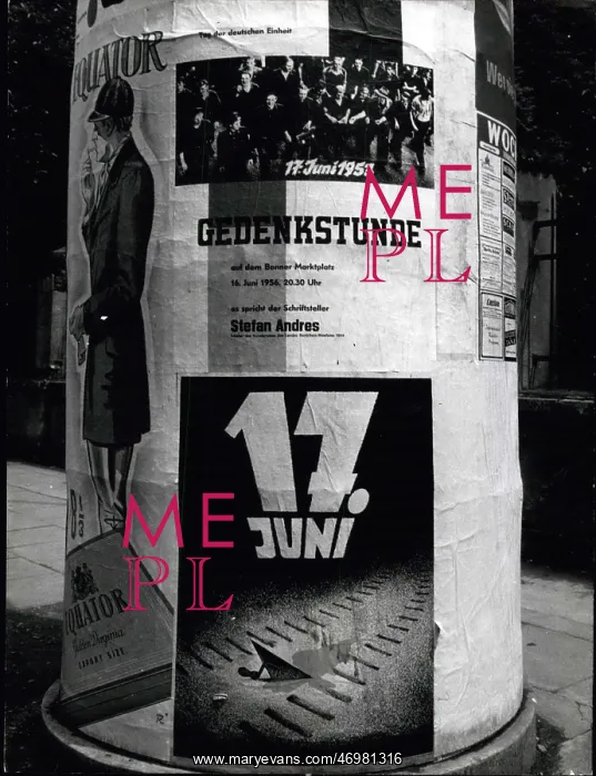 : Poster advertising commemoration, Bonn, West Germany : Poster advertising commemoration, Bonn, West Germany