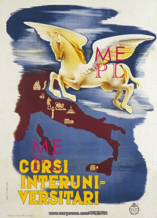 : Poster advertising courses in Italy : Poster advertising courses in Italy