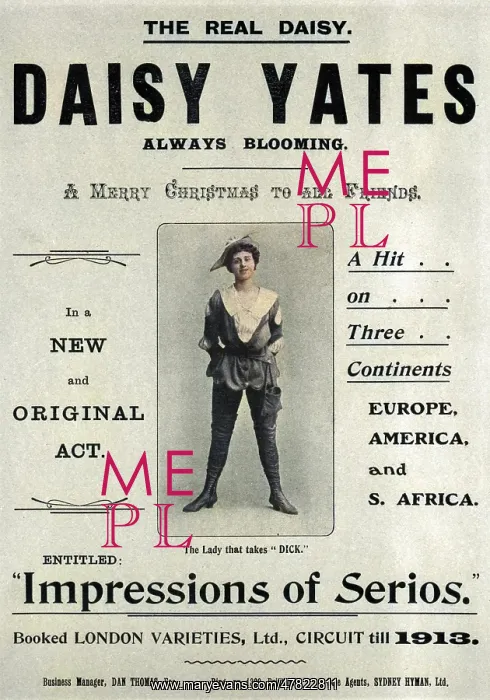  : A poster advertising Daisy Yates
